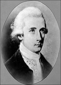 Black and white portrait of Benjamin Waller.